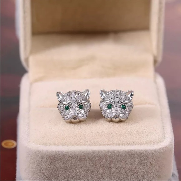 *NEW*925Silver Party Animal Diamond Stud Earrings - Picture 4 of 6
